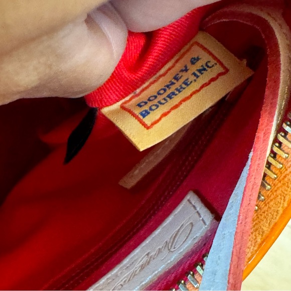 Dooney & Bourke Red Crossbody Orange Patent Leather Bag - Picture 8 of 16